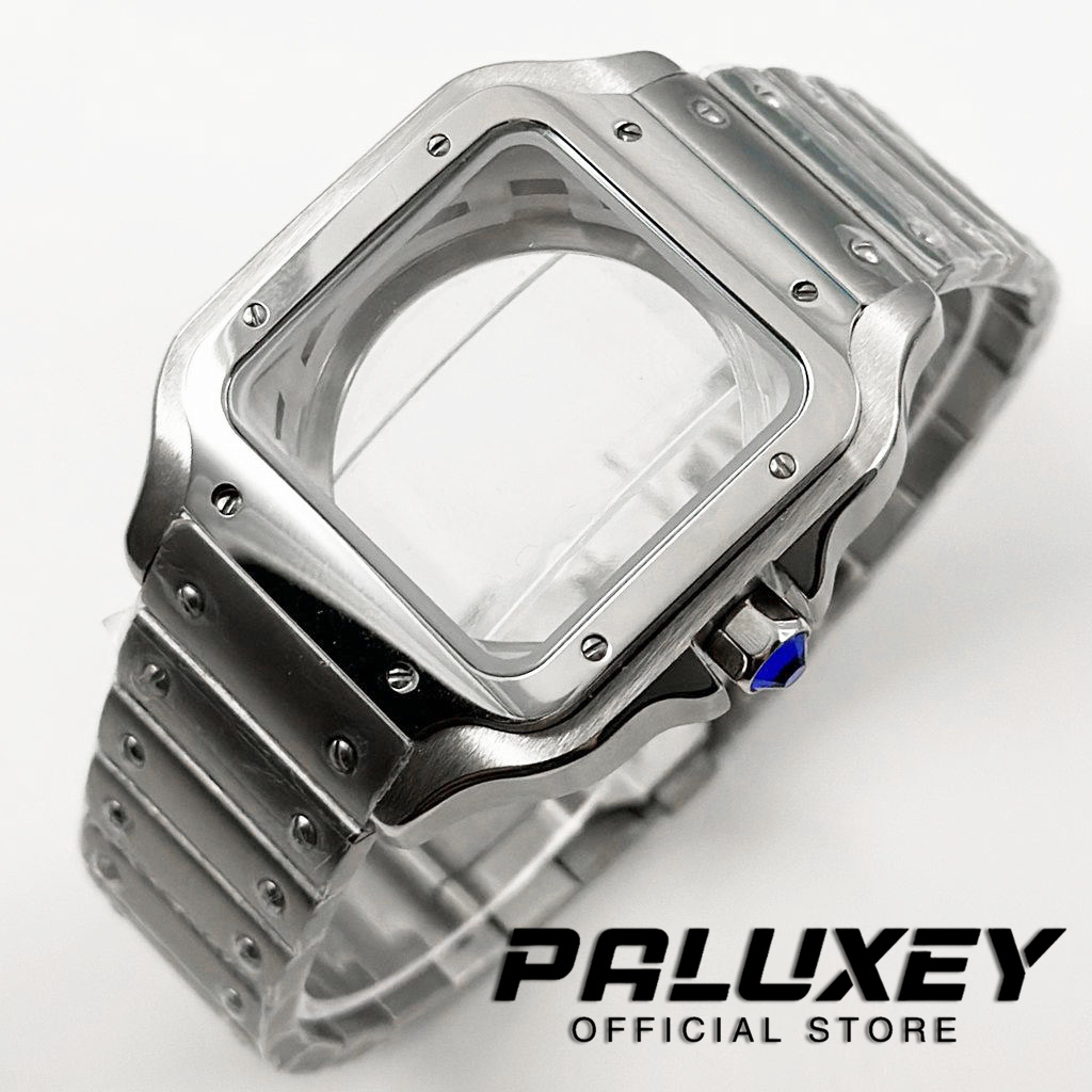 Cartier Watch Tank - NH35 38mm スクエア型時計ケース 316Lステンレススチール製 時計アクセサリー サントス改造パーツ