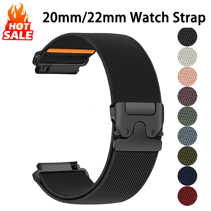 Parachute Strap Elastic - Garmin Forerunner 165/255/265/965、Active/Vivoactive 4 5 6、Venu