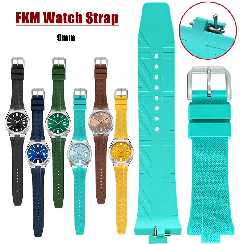 Citizen Watch Tsuyosa - FKMフッ素ゴム製クイックリリースウォッチストラップ 9mm シチズン TSUYOSAコレクション NJ0150 NJ0151ME