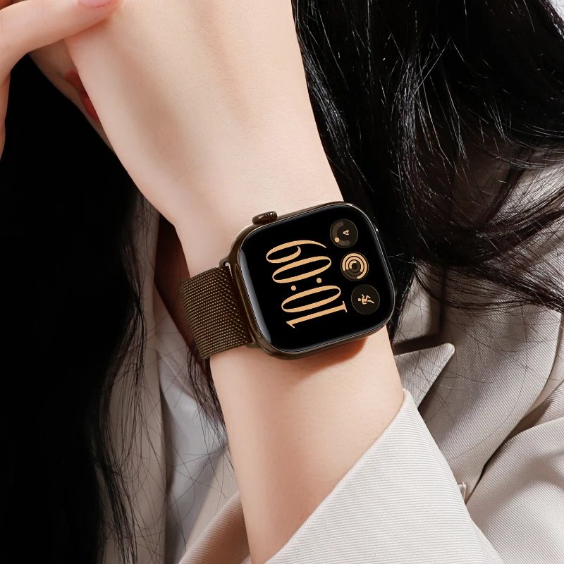 Apple Watch用ミラネーゼループストラップ 45mm - Milanese Loop Magnetic のレビューと価格