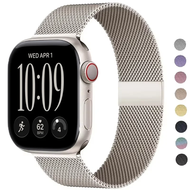 Apple Watch用ミラネーゼループストラップ 45mm - Milanese Loop Magnetic のレビューと価格