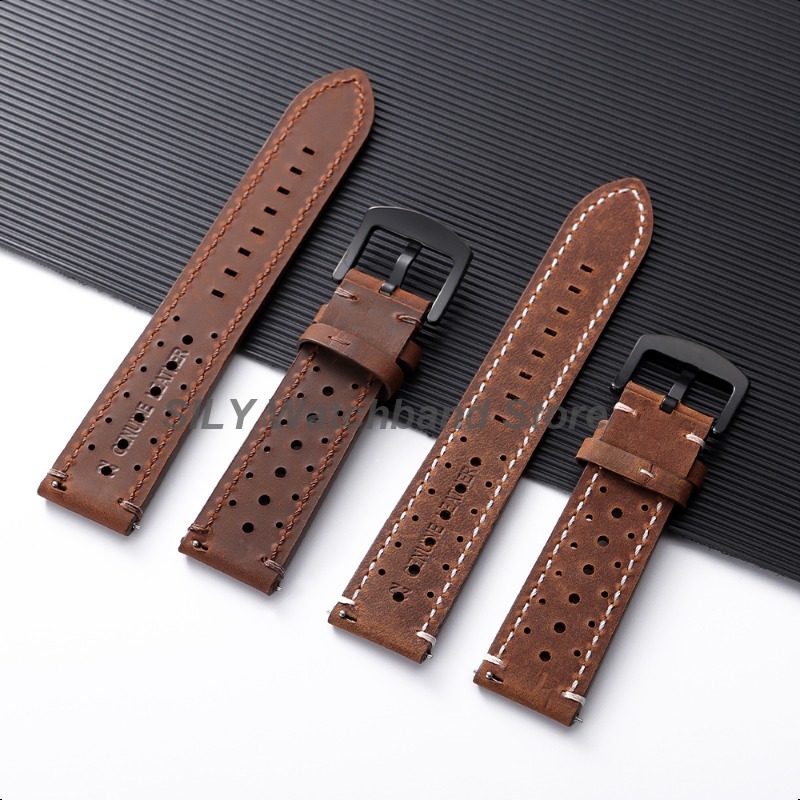 セイコー用オメガ牛革時計バンドスポーツストラップ 18/19 - Suede Strap Watch のレビューと価格