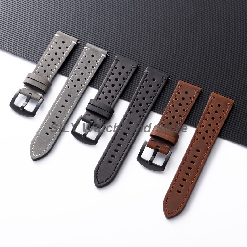 セイコー用オメガ牛革時計バンドスポーツストラップ 18/19 - Suede Strap Watch のレビューと価格