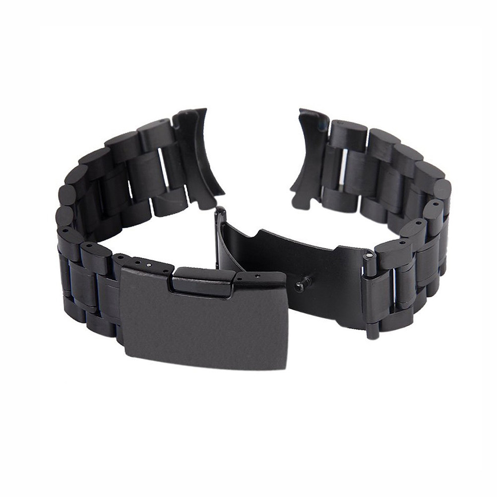ステンレス製腕時計バンド4本セット、ブラック、22mm、ソリ - Curved Spring Bar のレビューと価格