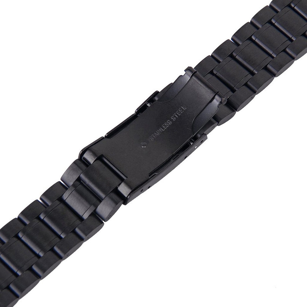 ステンレス製腕時計バンド4本セット、ブラック、22mm、ソリ - Curved Spring Bar のレビューと価格