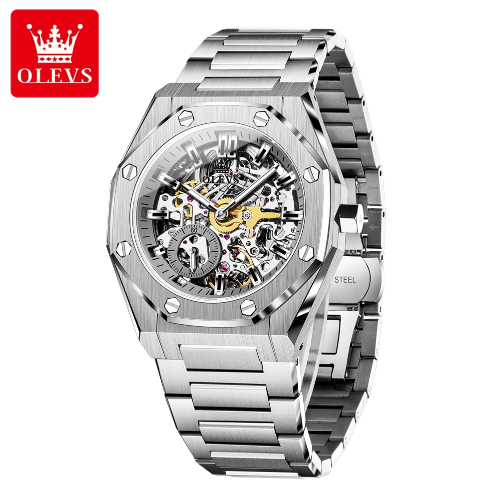 OLEVS 腕時計高級男性高品質オリジナルフルスケルトン自動 - Patek Philippe Watch Nautilus のレビューと価格